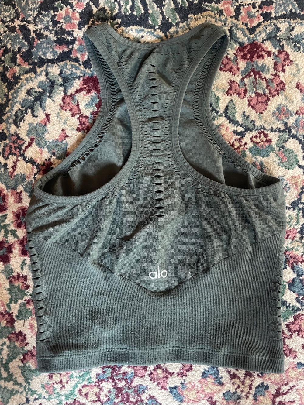 Alo Yoga Seamless Open Air Racerback Tank Size Small